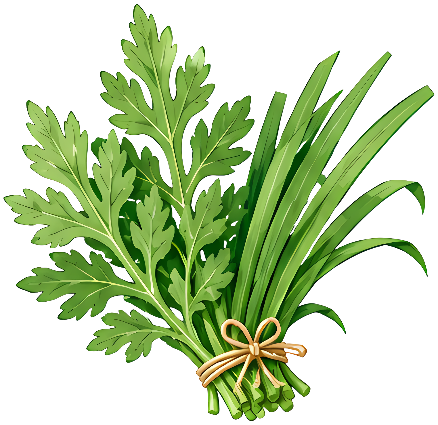 mugwort artemisia herb bundled green plant Dragon Boat Festival Chinese Traditional Festivals Festivals Herbs Plants seasoning food