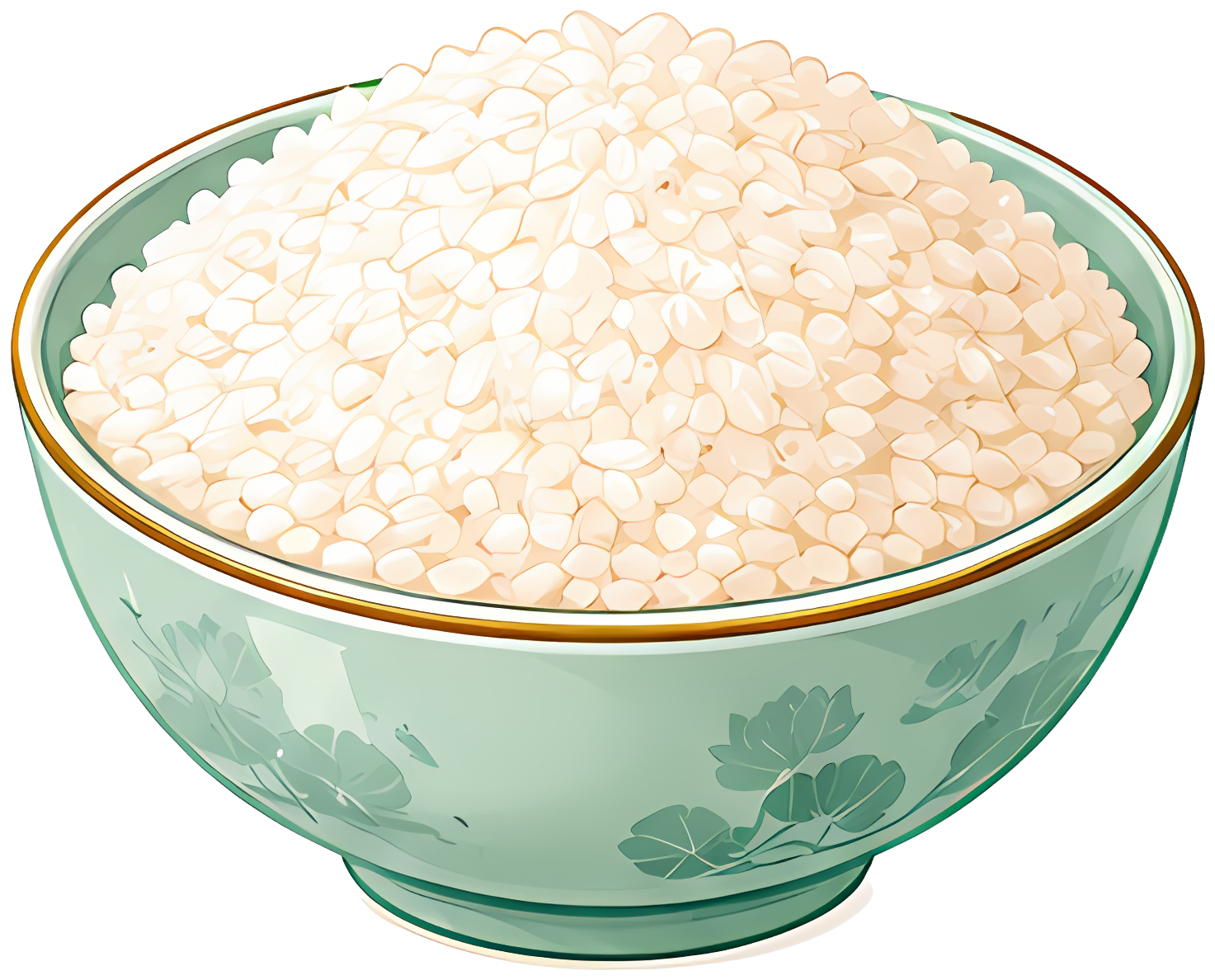 rice porcelain bowl celadon porcelain grain staple food food