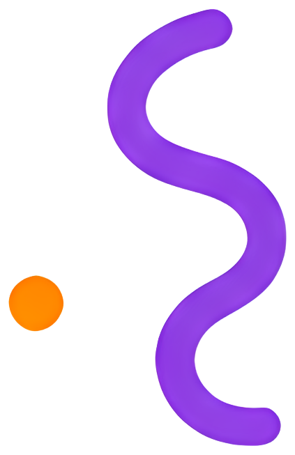 purple wavy line orange dot abstract shape minimalist design lines line celebration birthday happiness fireworks