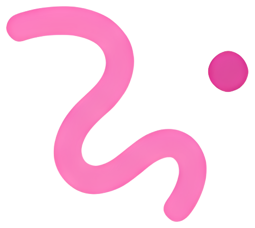 pink wavy line dot hand-drawn style simple graphic lines line celebration birthday happiness fireworks