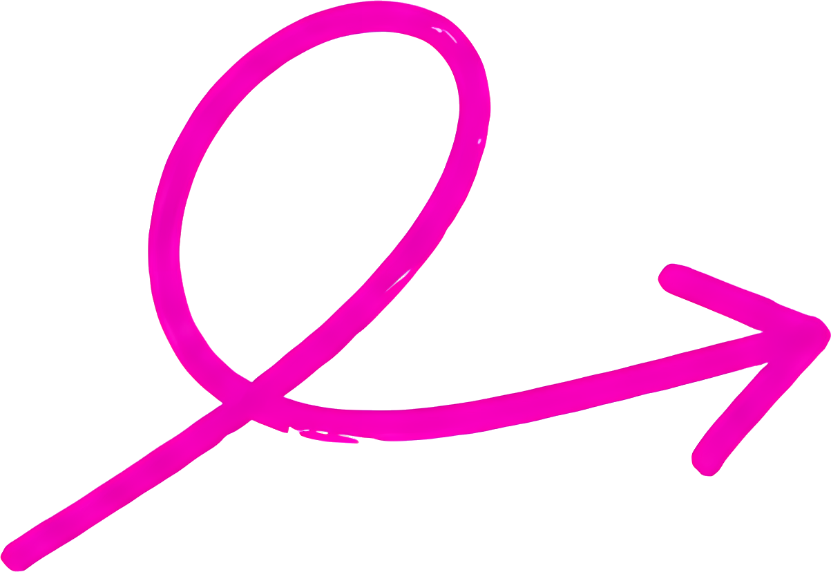 pink arrow hand-drawn curved symbol Art & Design Handcrafted Patterns Patterns
