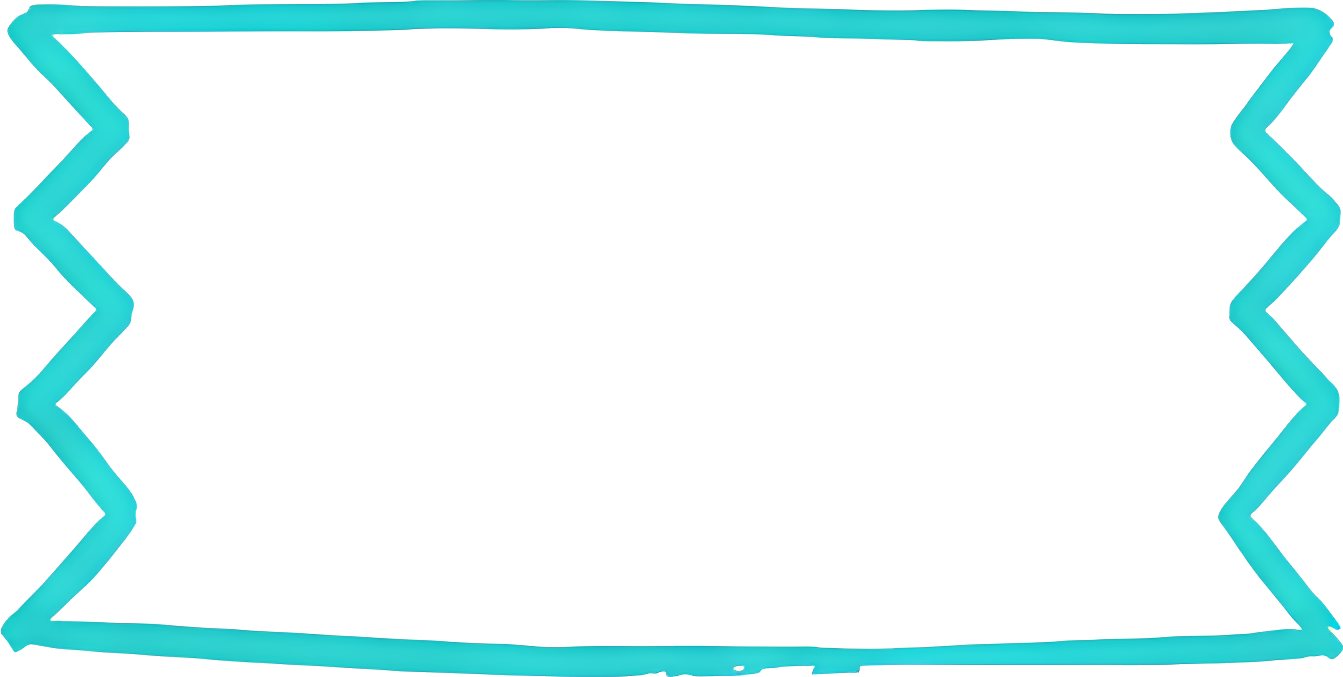 border decoration hand-drawn cyan zigzag Patterns Handcrafted Patterns bubble conversation