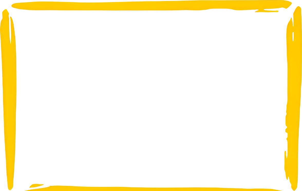 yellow border blank area hand-drawn style rectangular frame minimalist design bubble conversation