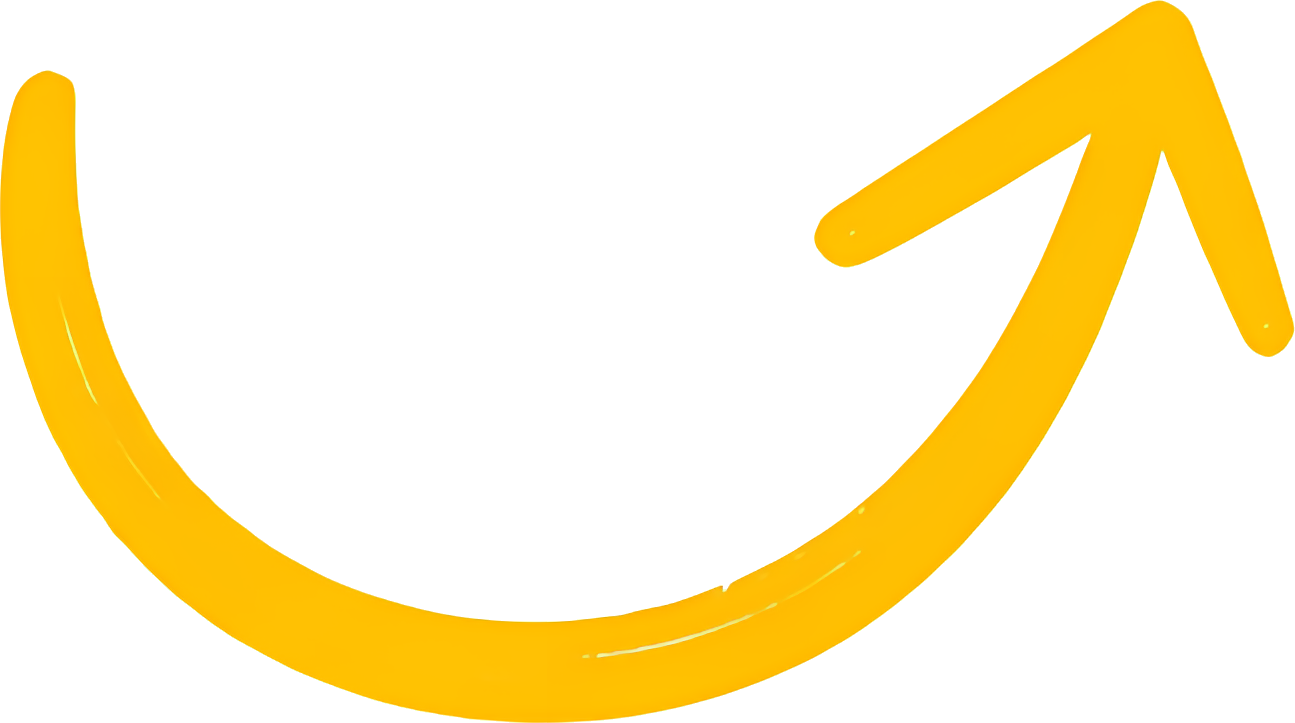 yellow arrow upward curve pointing top-right simple icon upward trend