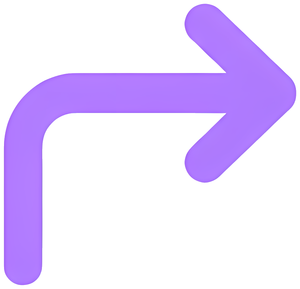 arrow turn right purple icon navigation Art & Design