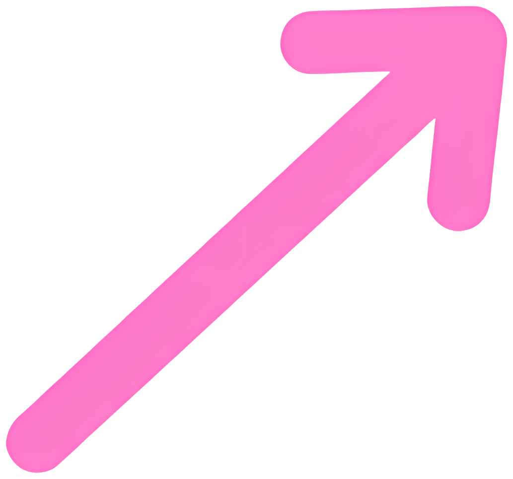 pink arrow upward diagonal icon Art & Design