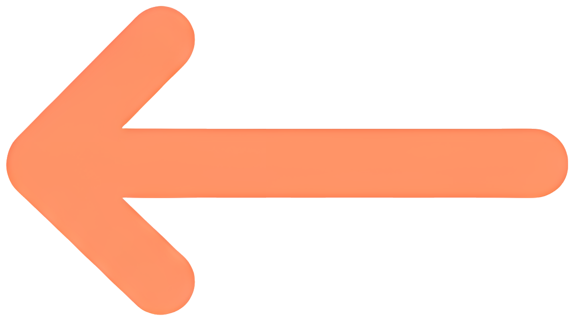 left arrow orange icon direction navigation Art & Design Abstract and Concepts icon