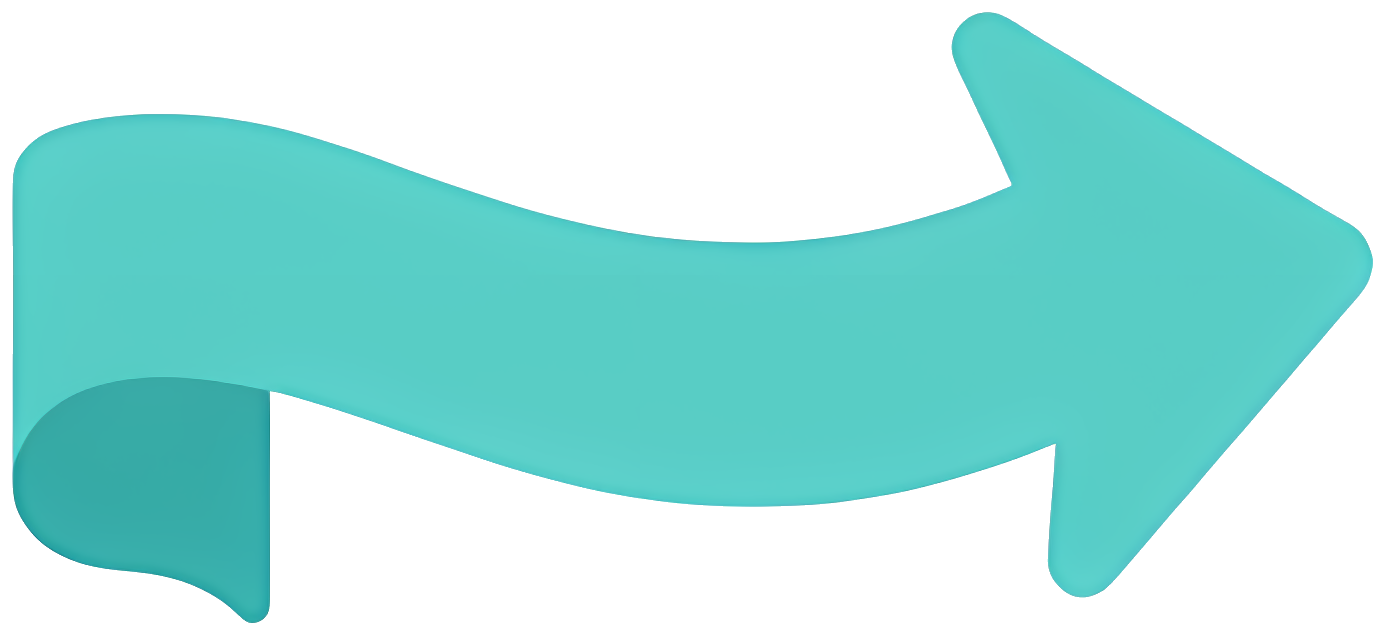 arrow pointing direction teal ribbon Art & Design Expressions & Gestures Character