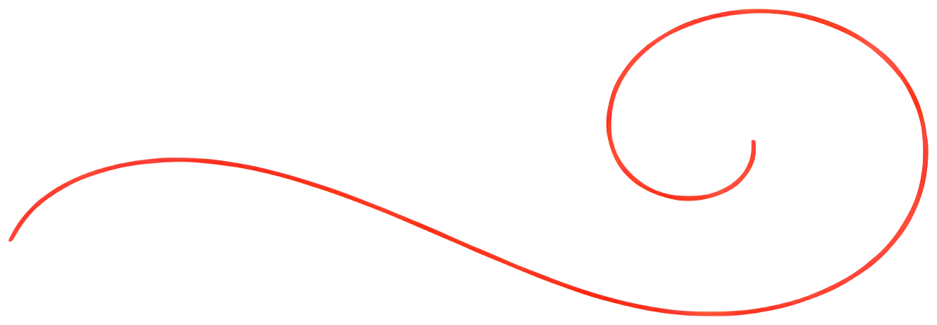 red line spiral pattern curved decoration black background elegant swirl