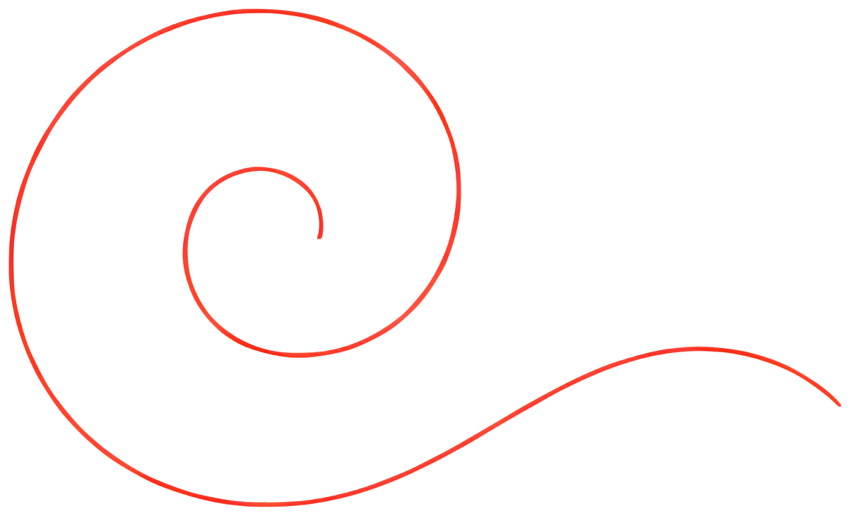 spiral red line black background abstract shape curve