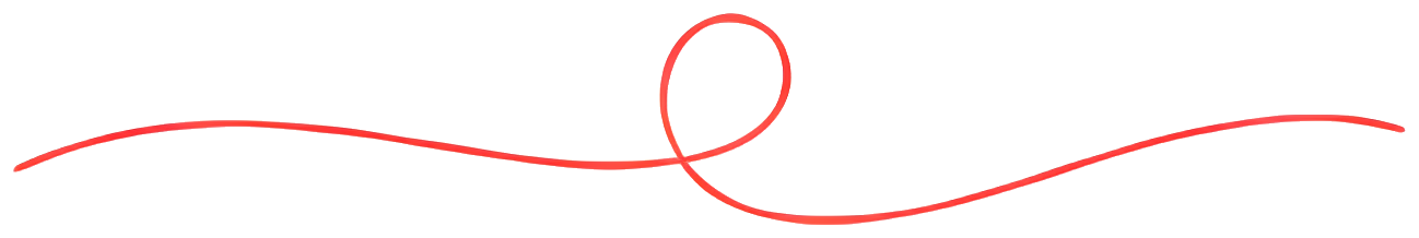 red line hand-drawn curve decorative pattern minimalist style artistic doodle lines curves