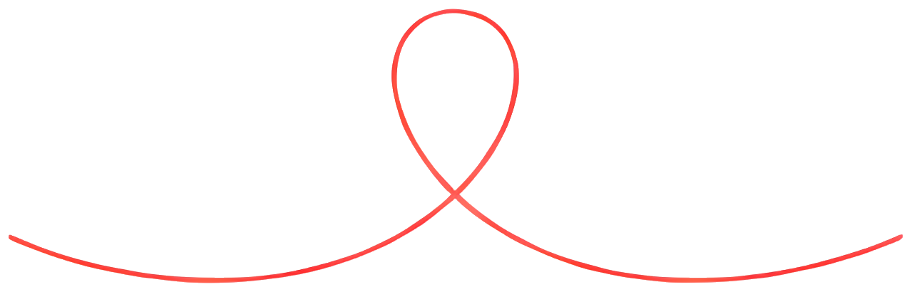 red ribbon symbol awareness AIDS advocacy minimalist design lines curves