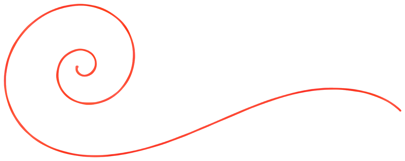 spiral curved red decorative hand-drawn Handcrafted Patterns Patterns