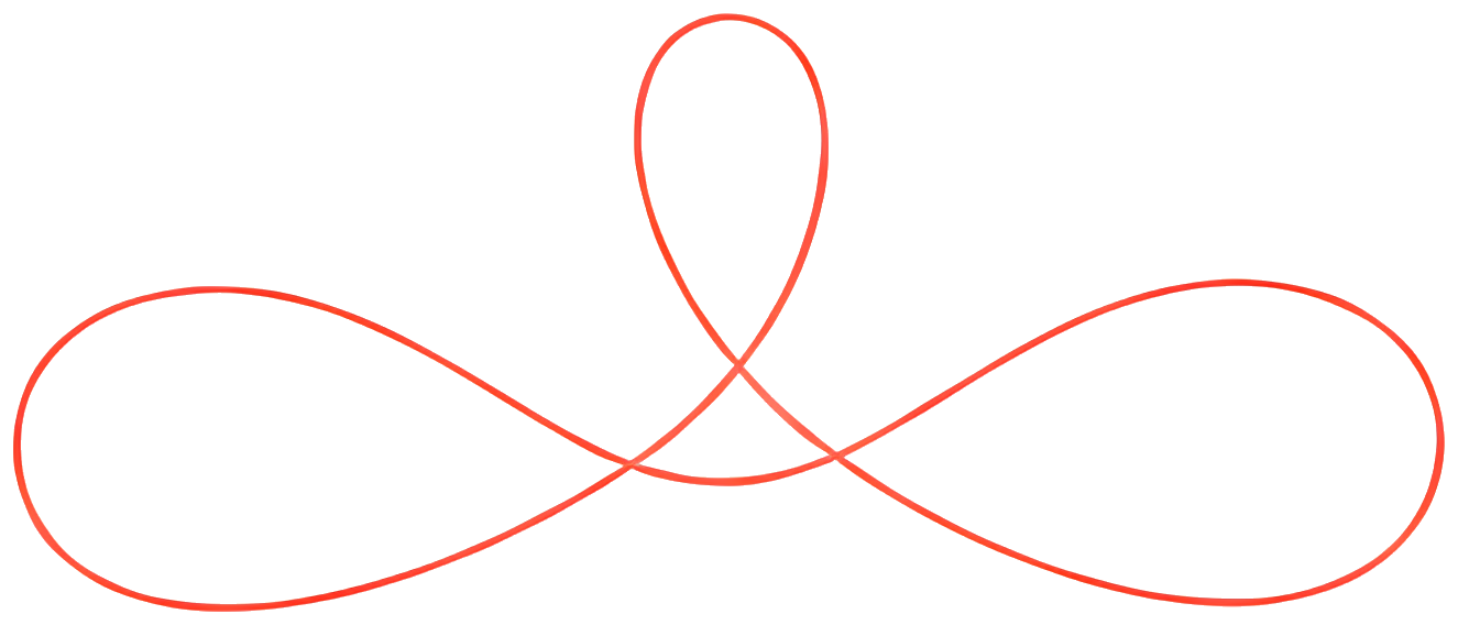 infinity symbol mathematical symbol red line hand-drawn style symmetrical shape