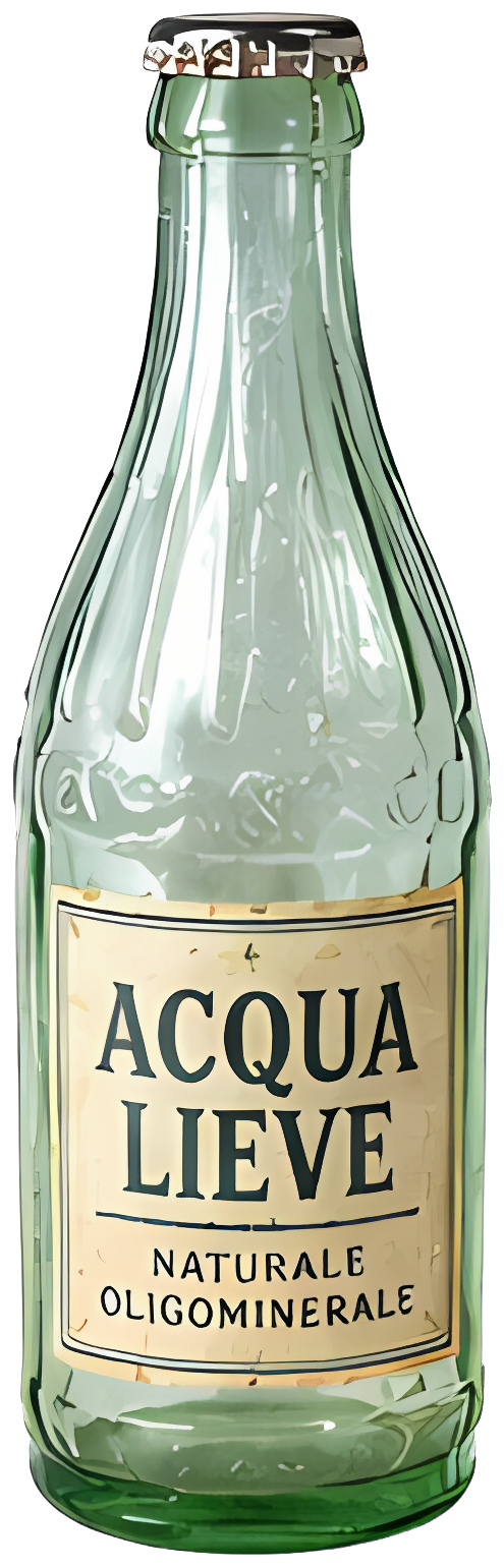 glass bottle mineral water label green vintage Beverages food ins