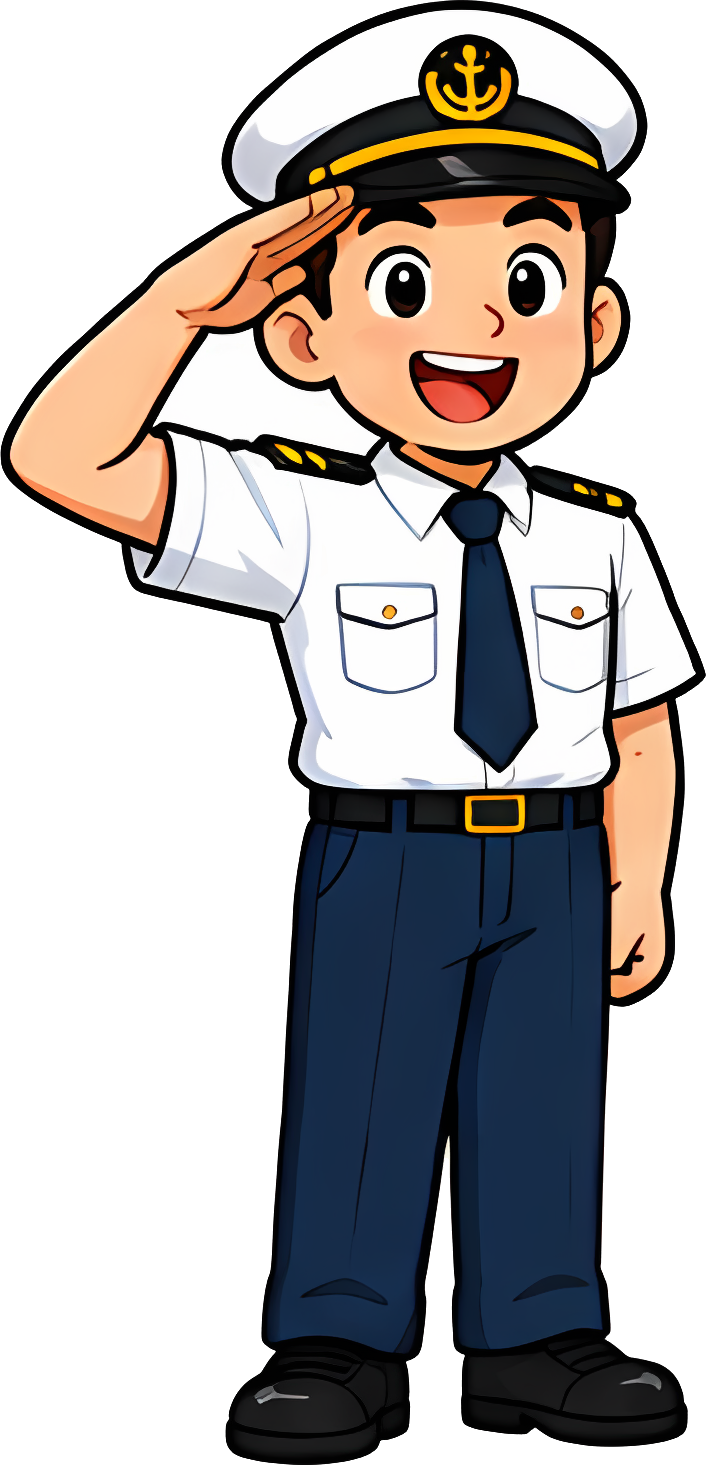 sailor uniform salute cartoon navy Clothing Types Fashion & Styles Character character happy