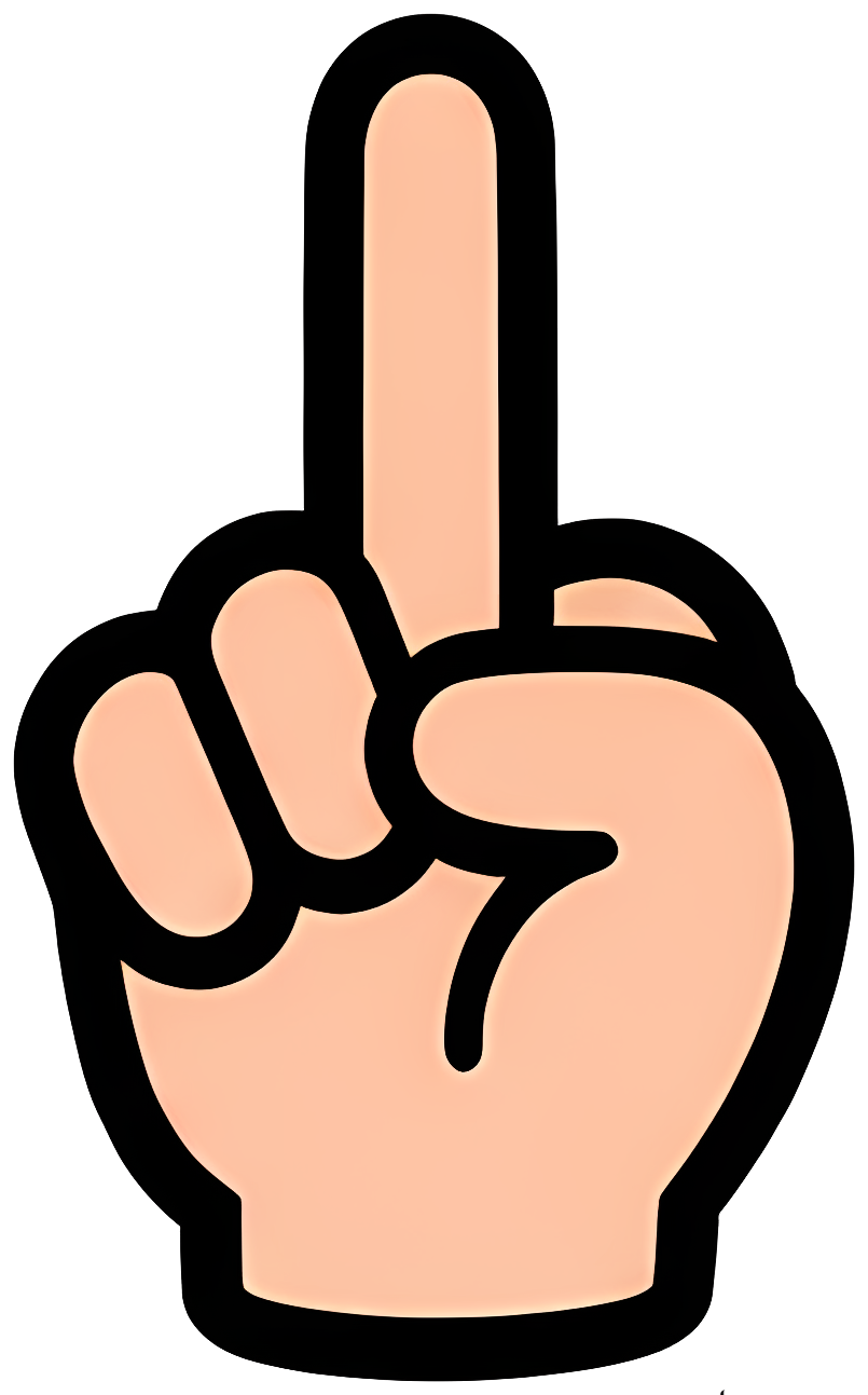 gesture index finger pointing warning emphasis hand