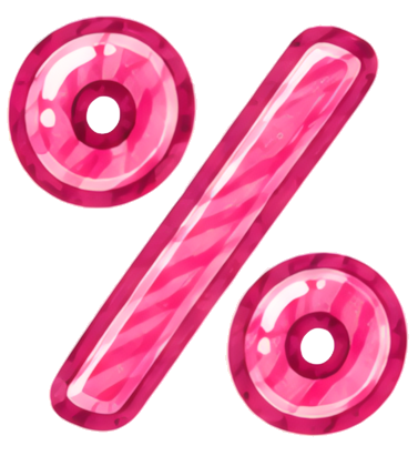 pink percent donut candy icon dessert food Halloween Western Traditional Festivals Festivals Art & Design symbol