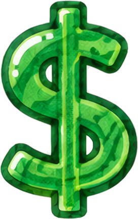 dollar sign green money currency wealth symbol
