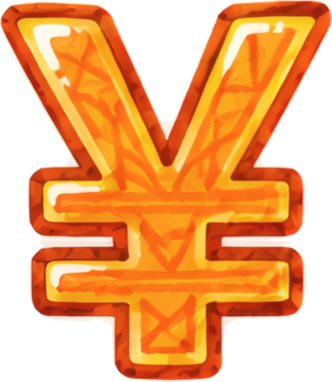 RMB currency symbol golden finance wealth Currency Symbols Finance icon symbol