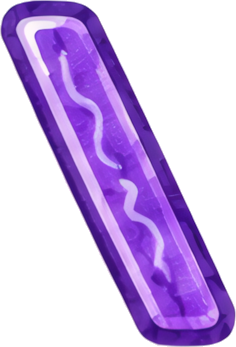 purple glowing bar-shaped energy lightning abstraction icon symbol
