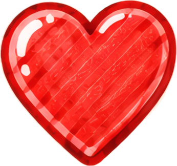 red heart romantic valentine hand-drawn Wedding and Romantic Patterns Patterns Western Traditional Festivals Festivals Handcrafted Patterns symbol