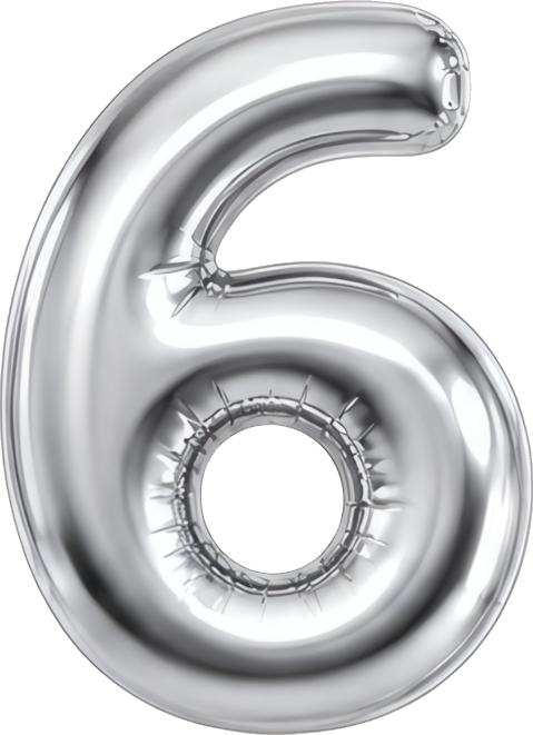 silver number 6 balloon metallic texture party decoration Modern Design Patterns Patterns religious culture icon