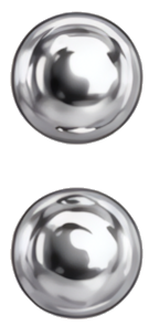 metal ball silver reflective smooth circular