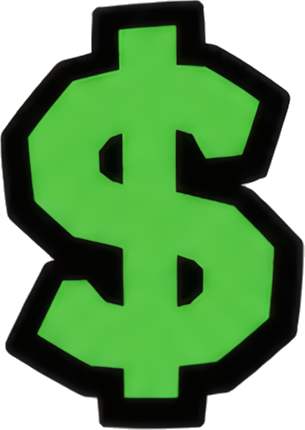 dollar sign green currency finance icon icon Art & Design