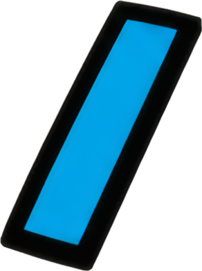 blue rectangle glowing effect dark background vertical orientation border outline Symbol Super Mario Mario-style /
