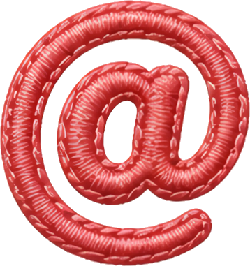 red symbol email icon balloon Art & Design embroidery fabric art mathematical symbol 