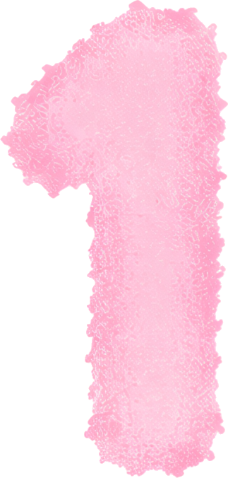 pink number watercolor art hand-drawn texture Handcrafted Patterns Patterns digital 1