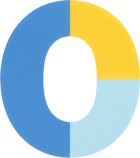 donut chart pie chart data visualization blue yellow number 