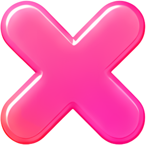 pink cross icon button close Art & Design multiply symbol colorful gradient