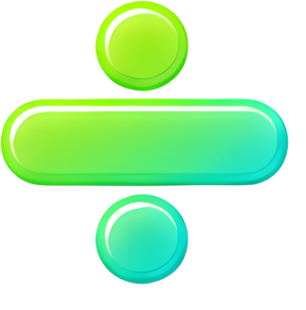division sign green gradient icon mathematical symbol Modern Design Patterns Patterns Art & Design symbol colorful gradient