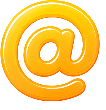 email symbol yellow icon internet Art & Design colorful gradient