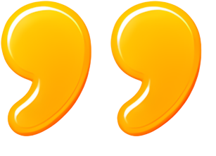 quotation marks punctuation yellow graphic symbol colorful gradient