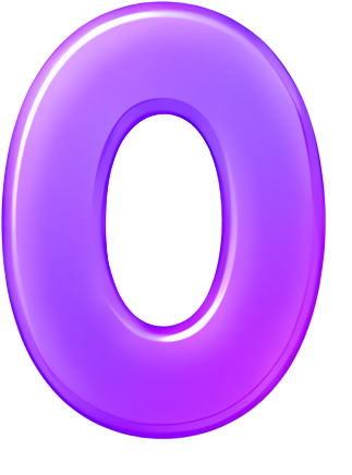 purple circular glowing number zero ring-shaped Letters English letters colorful gradient O