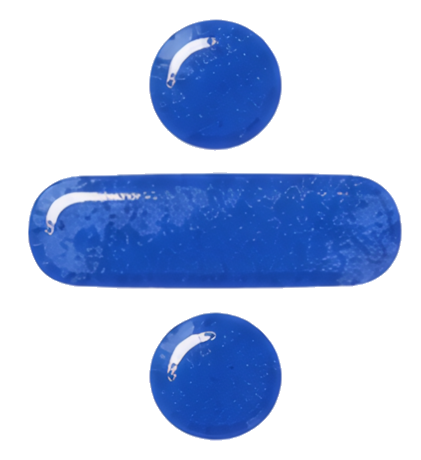 division symbol mathematical notation blue icon operator graphic emblem symbols mathematical symbols hand-drawn watercolor