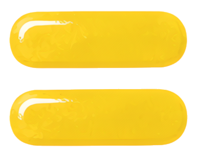 yellow capsule pill oval double-layer equals sign equals symbols mathematical symbols hand-drawn watercolor