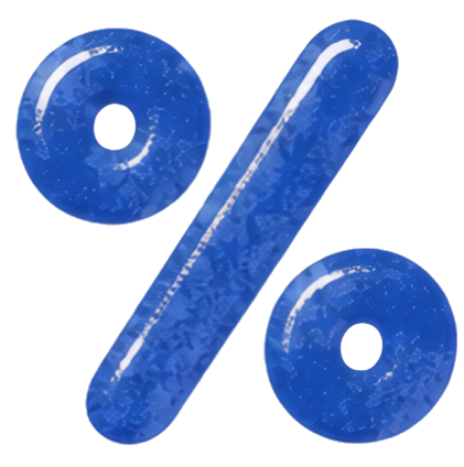 percent sign blue icon symbol graphic Art & Design symbols mathematical symbols hand-drawn watercolor