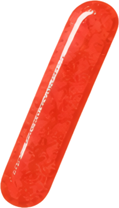 red elongated smooth rounded abstract icon / newline symbols mathematical symbols hand-drawn watercolor