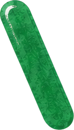 green elongated smooth jade-like glossy / newline symbols mathematical symbols hand-drawn watercolor