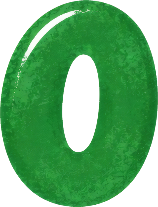 jadeite bi disc green circular ornament numbers hand-drawn watercolor 