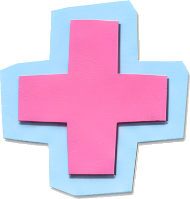 pink cross medical symbol first aid sign health icon hospital logo colorful paper-cutting symbols mathematical symbols plus