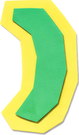 green yellow arrow curved shape Art & Design colorful paper-cutting symbols mathematical symbols parentheses