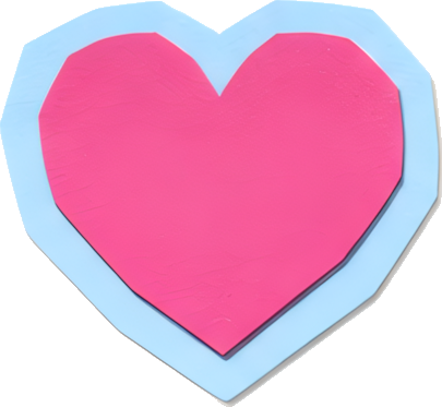 pink heart frame light blue cartoon Patterns colorful paper-cutting symbols mathematical symbols
