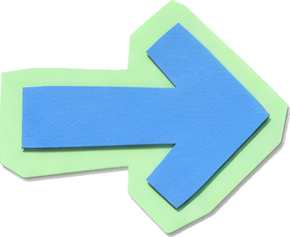 arrow blue green border right pointing icon Art & Design colorful paper-cutting symbols mathematical symbols