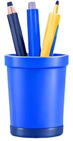 blue pen holder pencil pen stationery office supplies blue education learning