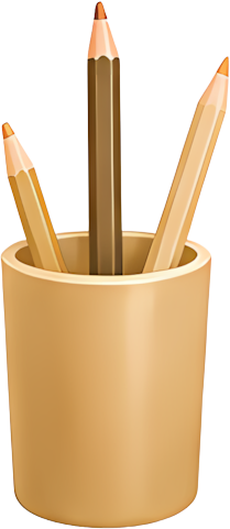 pencil pen holder stationery school supplies wooden texture golden golden yellow education learning